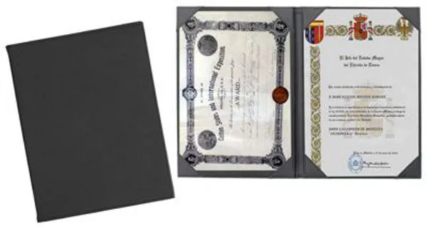 Carpeta porta diploma carta en curpiel modelo CC07