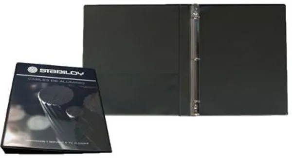Carpeta panorámica sellada con argollas modelo CC09